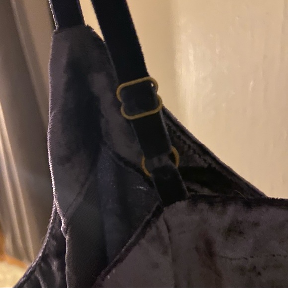 NWT Anthropologie Blue Velvet Dress - Picture 7 of 8